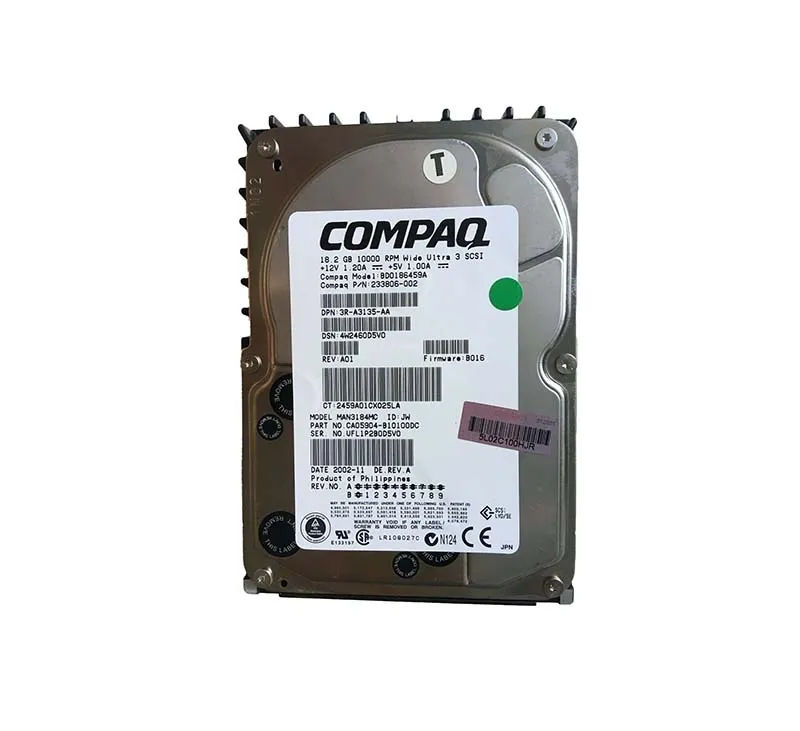 233806-002 - HP 18.2GB SCSI 10000RPM 3.5-Inch Hard Drive