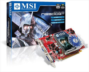 MSI N95GT-MD512 graphics card GeForce 9500 GT GDDR2