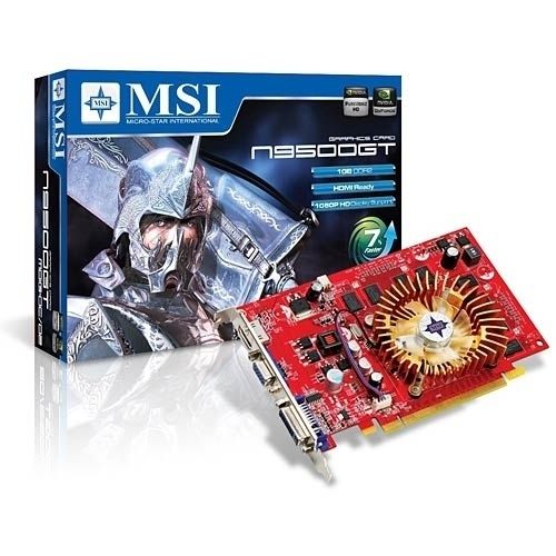 MSI N9500GT-MD1G-OC/D2 graphics card GeForce 9500 GT 1 GB GDDR2