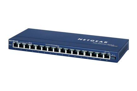NETGEAR FS116 network switch Unmanaged Blue
