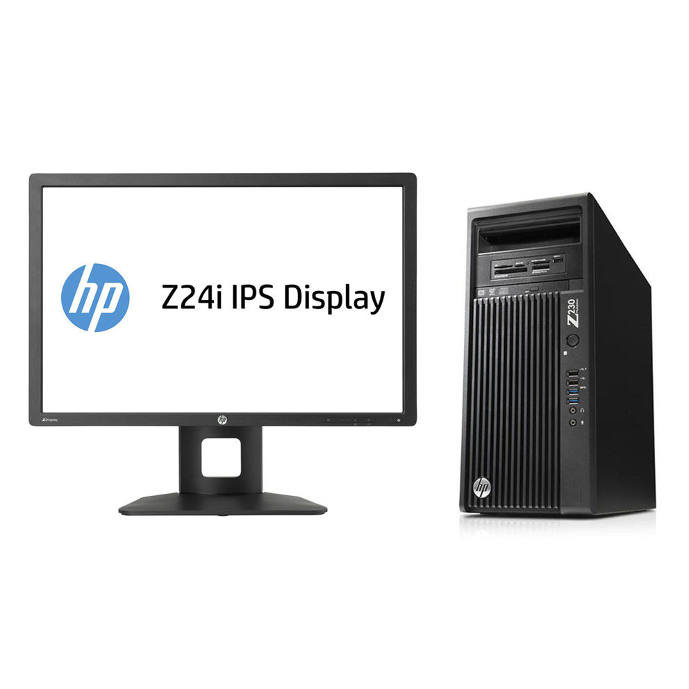 HP 230 MT + NVIDIA Quadro K2000 + Z24i Intel® Xeon® E3 V3 Family E3-1245V3 8 GB DDR3-SDRAM 1 TB HDD Windows 7 Home Premium Mini Tower Workstation Black