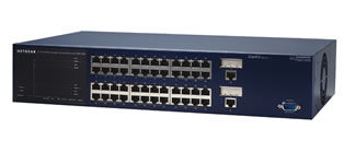 NETGEAR ProSafe™ 48 Port 10/100 L2 Managed Stackable Switch with 2 Gigabit ports