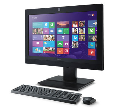Acer Veriton Z2660G Intel® Core™ i3 i3-4130T 49.5 cm (19.5") 1920 x 1080 pixels Touchscreen All-in-One PC 4 GB DDR3-SDRAM 500 GB HDD Windows 7 Professional Black