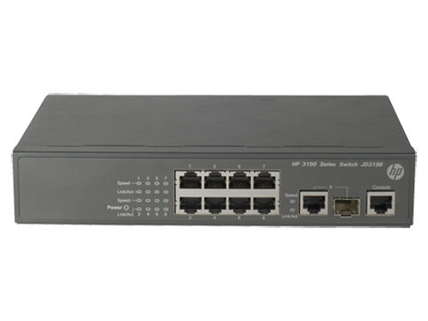 HP A 3100-8 v2 EI Managed L2 Fast Ethernet (10/100) 1U Grey