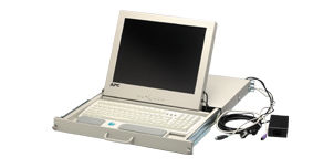 APC Rack-mount LCD Monitor/Keyboard Drawer Beige rack console 38.1 cm (15") 1024 x 768 pixels