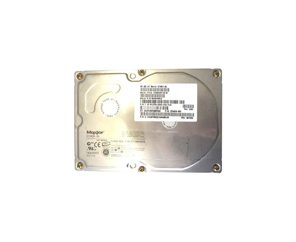 253454-001 - HP 40GB 7200RPM ATA/100 3.5-inch Hard Drive