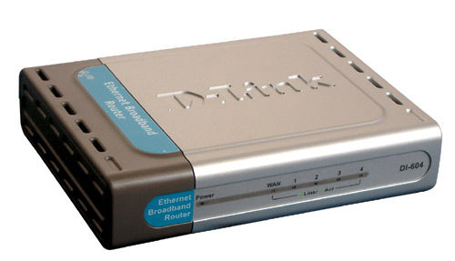 D-Link DI-604/E wired router Black, Stainless steel