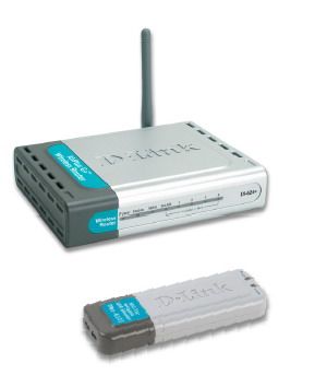 D-Link DI-624+ AirPlus Xtreme G High-Speed 2.4GHz (802.11g) & DWL-G122 wireless router