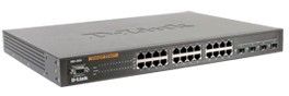 D-Link 24-Port 10/100/1000 Switch + 4 Combo SFP Ports
