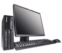 Lenovo ThinkCentre M57e Intel® Core™2 Duo E7300 2 GB DDR2-SDRAM 160 GB Intel® GMA 3100 Windows Vista Business Desktop PC Black