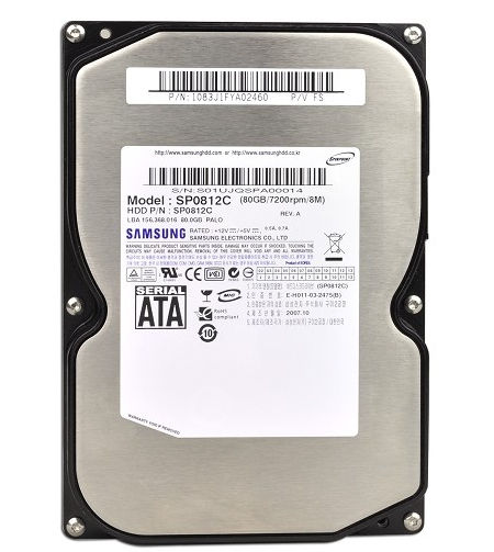 Samsung Spinpoint P SP0812C internal hard drive 80 GB 7200 RPM 8 MB 3.5" Serial ATA