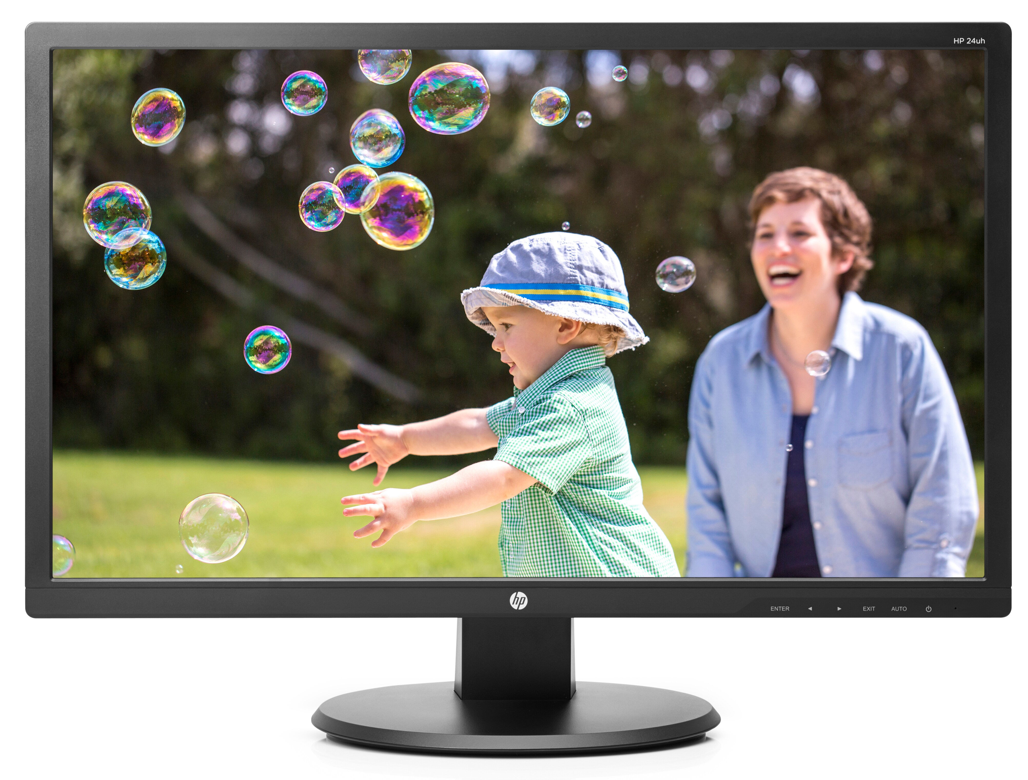 HP 24uh computer monitor 61 cm (24") 1920 x 1080 pixels Full HD LED Black