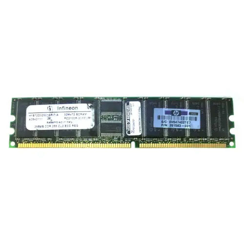 261583-031 - HP 256MB RDIMM 184-Pin Memory Module