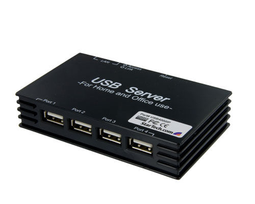 StarTech.com USB4000IP interface hub 480 Mbit/s Black