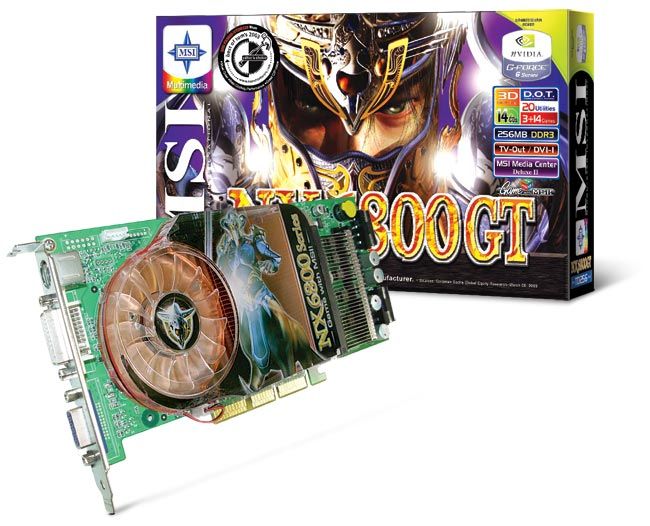 MSI NX6800GT-TD256 graphics card GDDR3
