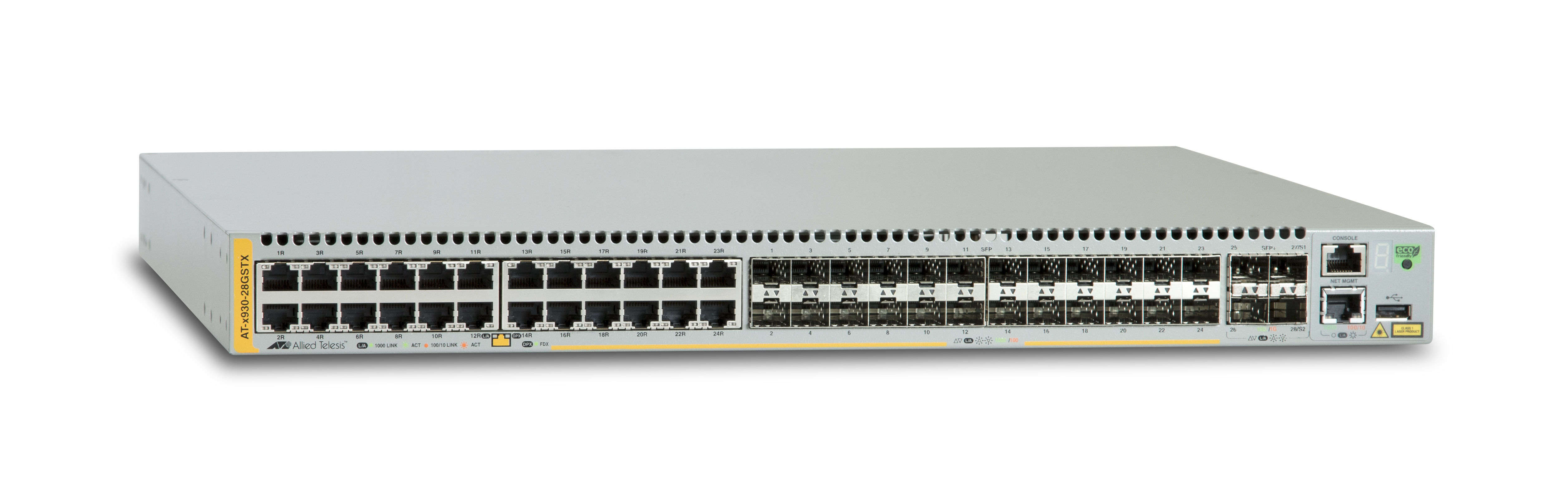 Allied Telesis AT-x930-28GSTX Managed L3 Gigabit Ethernet (10/100/1000) Grey