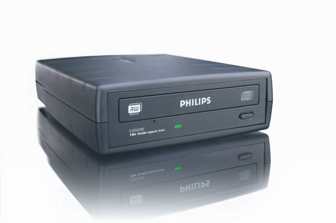 Philips DVD 16x ReWriter Portable Drive optical disc drive Internal Black