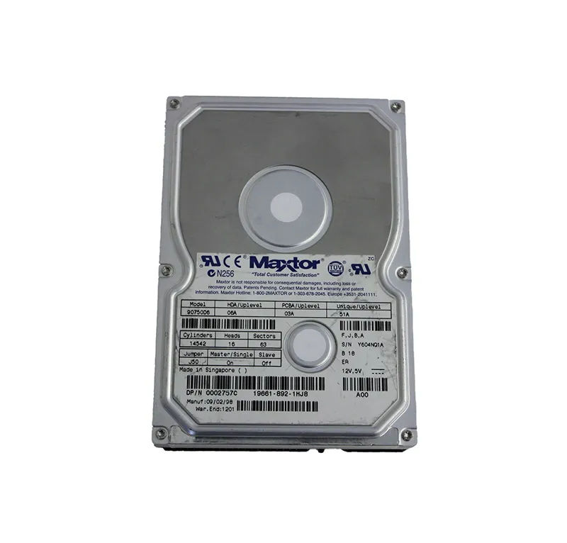 2757C - Dell 7.5GB 7200RPM IDE/ATA 512KB Cache 3.5-Inch Hard Drive