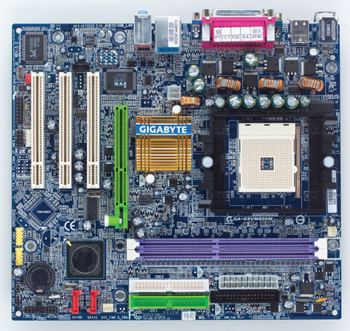 GIGABYTE K8VM800M S754 K8M800 ATX 2xDDR400 VIA K8M800 Socket 754