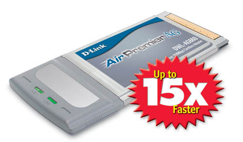 D-Link DWL-AG660 network card 108 Mbit/s