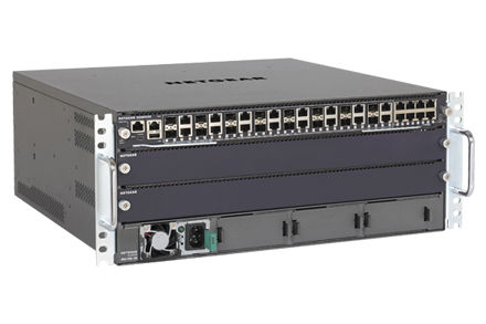NETGEAR M6100-24X3 Managed L3 Gigabit Ethernet (10/100/1000) 4U Black, Grey
