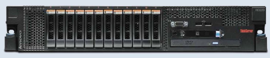 Lenovo ThinkServer RD220 server 0 GB Rack (2U) Intel® Xeon® 5000 Sequence E5540 2.53 GHz 4 GB DDR3-SDRAM 675 W