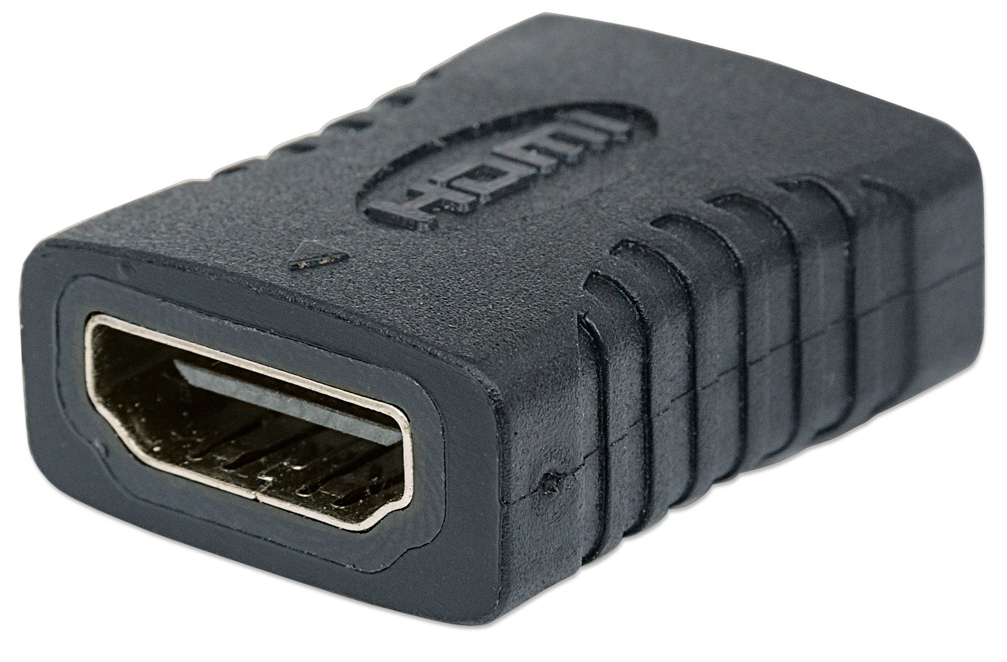 Manhattan HDMI Straight Coupler/Connector, 4K@60Hz, Suitable for ALL 4K & 1080p uses, Connect HDMI cables up to 5m on each side, Black, Female/Female, Ultra HD 4k x 2k,Lifetime Warranty,Fully Shielded,Gold Plated Contacts,Premium High Speed. Equivalent to GCHDMIFF