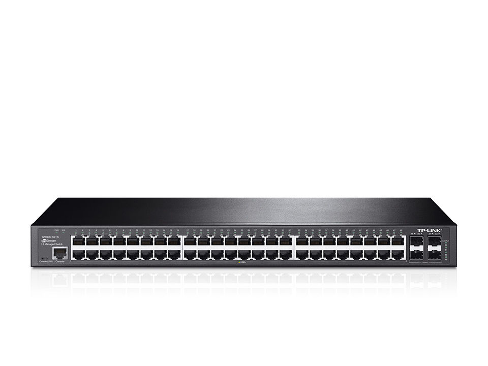 TP-Link T2600G-52TS (TL-SG3452) Managed L2+ Gigabit Ethernet (10/100/1000) 1U Black