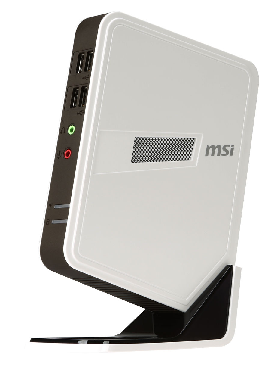 MSI Wind Box DC111-W10374G50X7P Intel® Celeron® 1037U 4 GB DDR3-SDRAM 500 GB HDD Windows 7 Home Premium USFF PC White