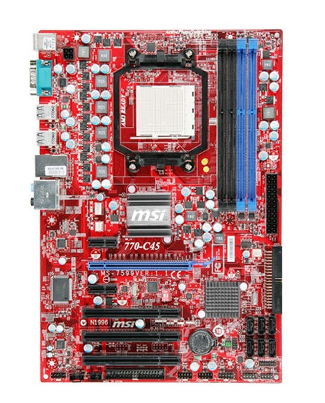 MSI 770-C45 motherboard AMD 770 Socket AM3 ATX