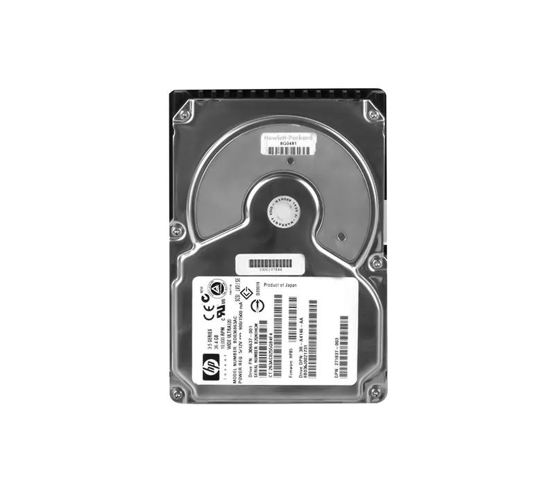 306637-001 - HP 36.4GB 10000RPM SCSI 320MB/s 3.5-in Hard Drive