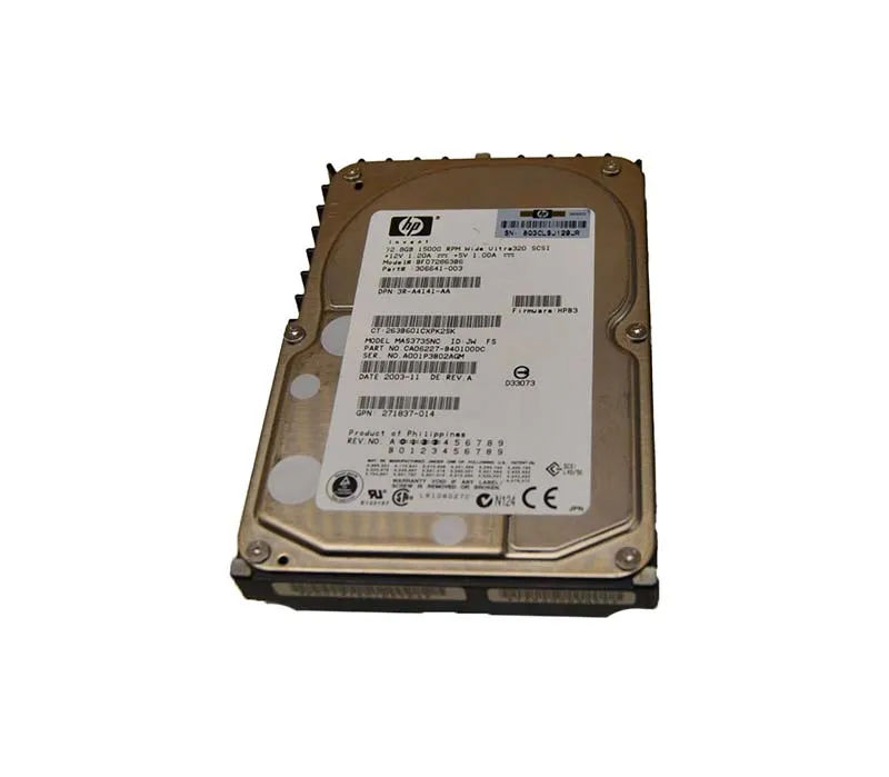 306641-003 - HP 72.8GB SCSI 15000RPM 3.5-Inch Hard Drive