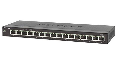 NETGEAR GS316 Unmanaged Gigabit Ethernet (10/100/1000) Black