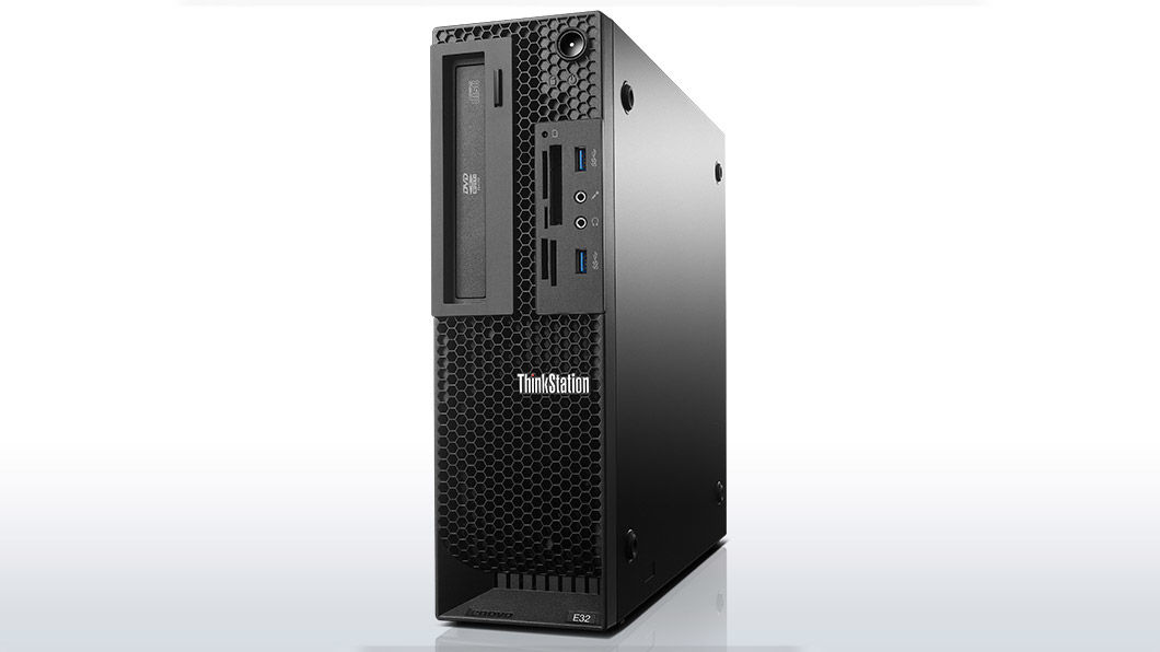 Lenovo ThinkStation E32 SFF Intel® Core™ i7 i7-4770 8 GB DDR3-SDRAM 180 GB SSD NVIDIA® Quadro® K600 Windows 7 Professional Workstation Black