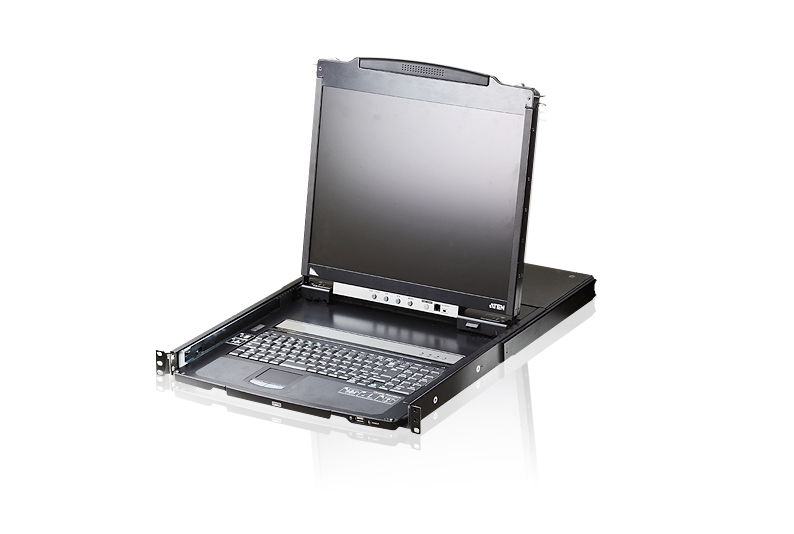 ATEN CL5800N rack console 48.3 cm (19") 1280 x 1024 pixels Metal Black 1U