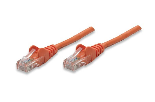 Intellinet Cat5e, 0.3 m networking cable Orange U/UTP (UTP)