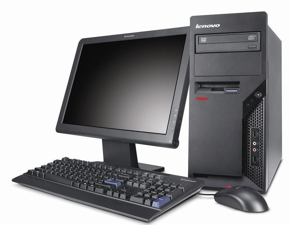 Lenovo ThinkCentre M57 Intel® Core™2 Duo E7200 1 GB DDR2-SDRAM 160 GB Intel® GMA 3100 Windows Vista Business Tower PC Black