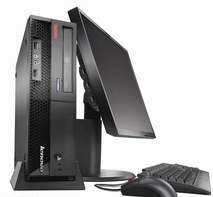 Lenovo ThinkCentre A57 Intel® Core™2 Duo E4600 1 GB DDR2-SDRAM 160 GB Intel® GMA 3100 Windows Vista Business SFF PC Black