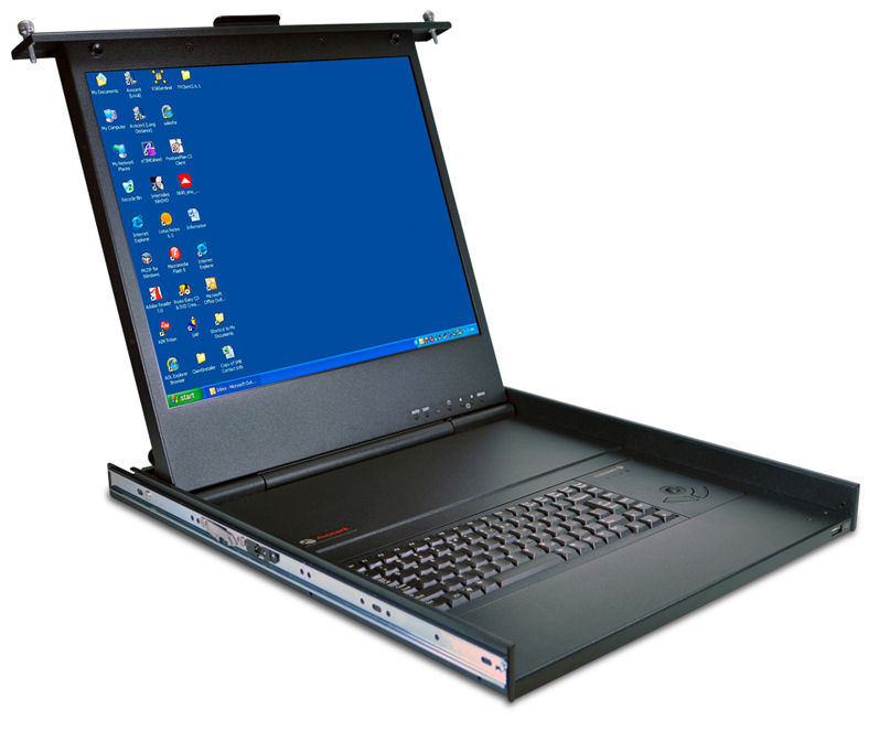 Vertiv ECS19 Single-Rail FR rack console 48.3 cm (19") 1280 x 1024 pixels