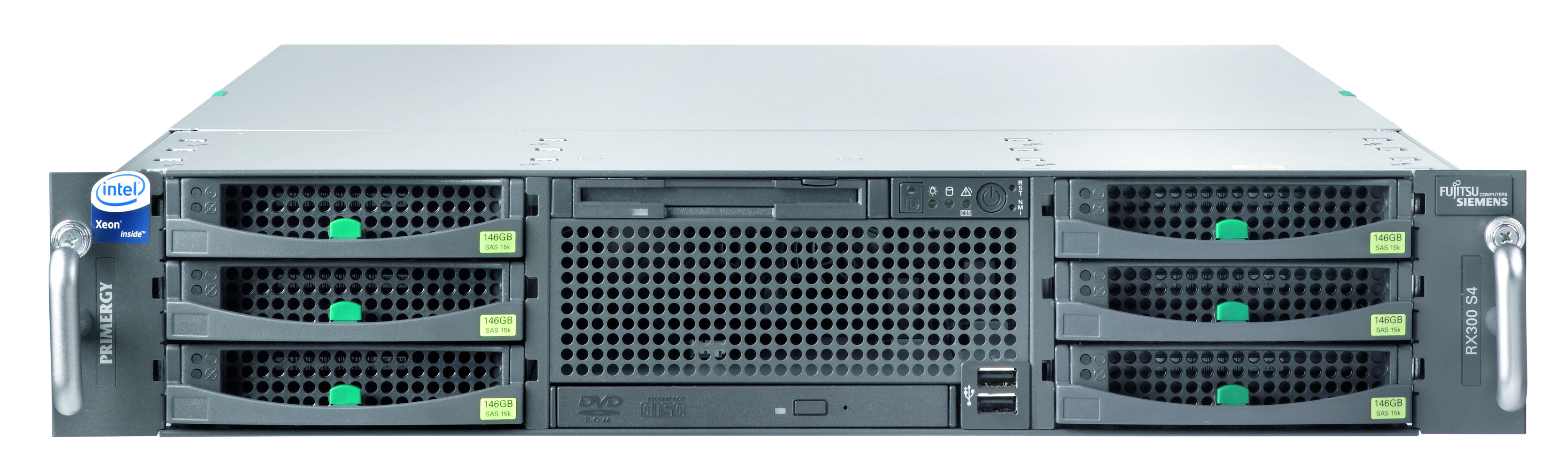 Fujitsu PRIMERGY RX300 S4 server 0 GB Rack (2U) Intel® Xeon® 5000 Sequence E5420 2.5 GHz 3 GB DDR2-SDRAM
