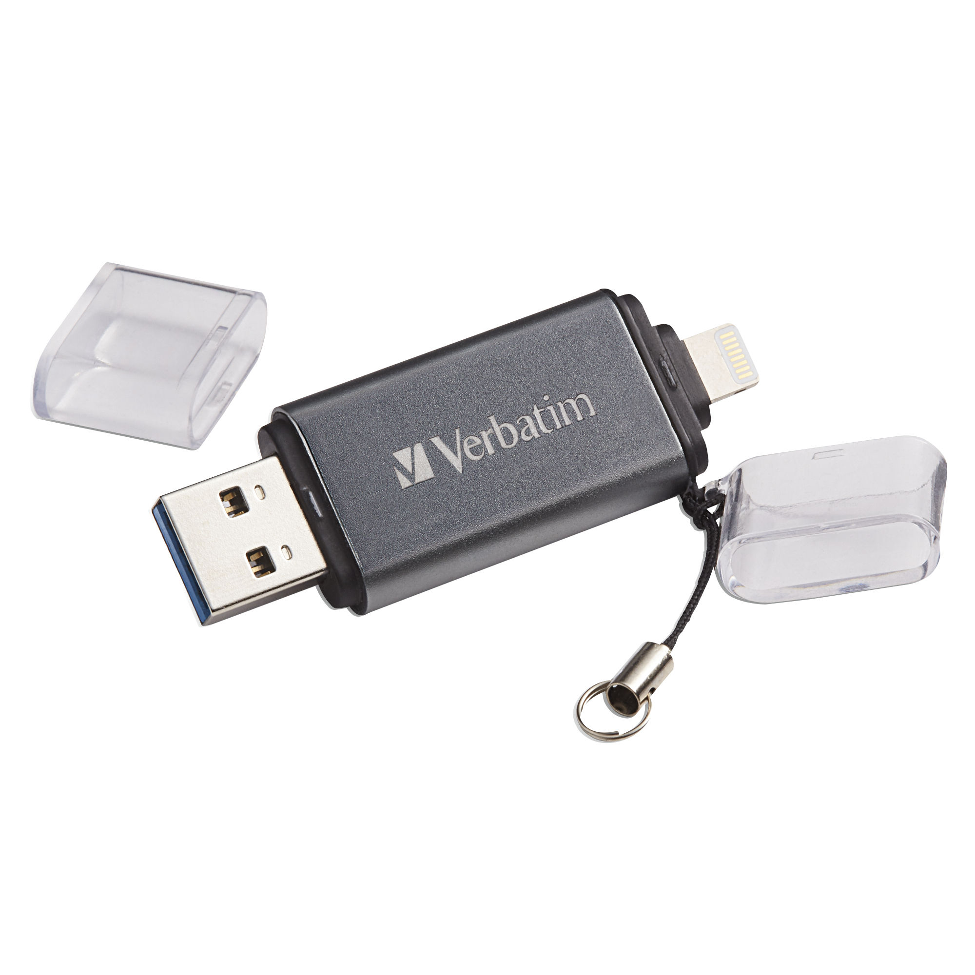 Verbatim iStore 'n' Go USB flash drive 64 GB USB Type-A / Lightning 3.2 Gen 1 (3.1 Gen 1) Grey