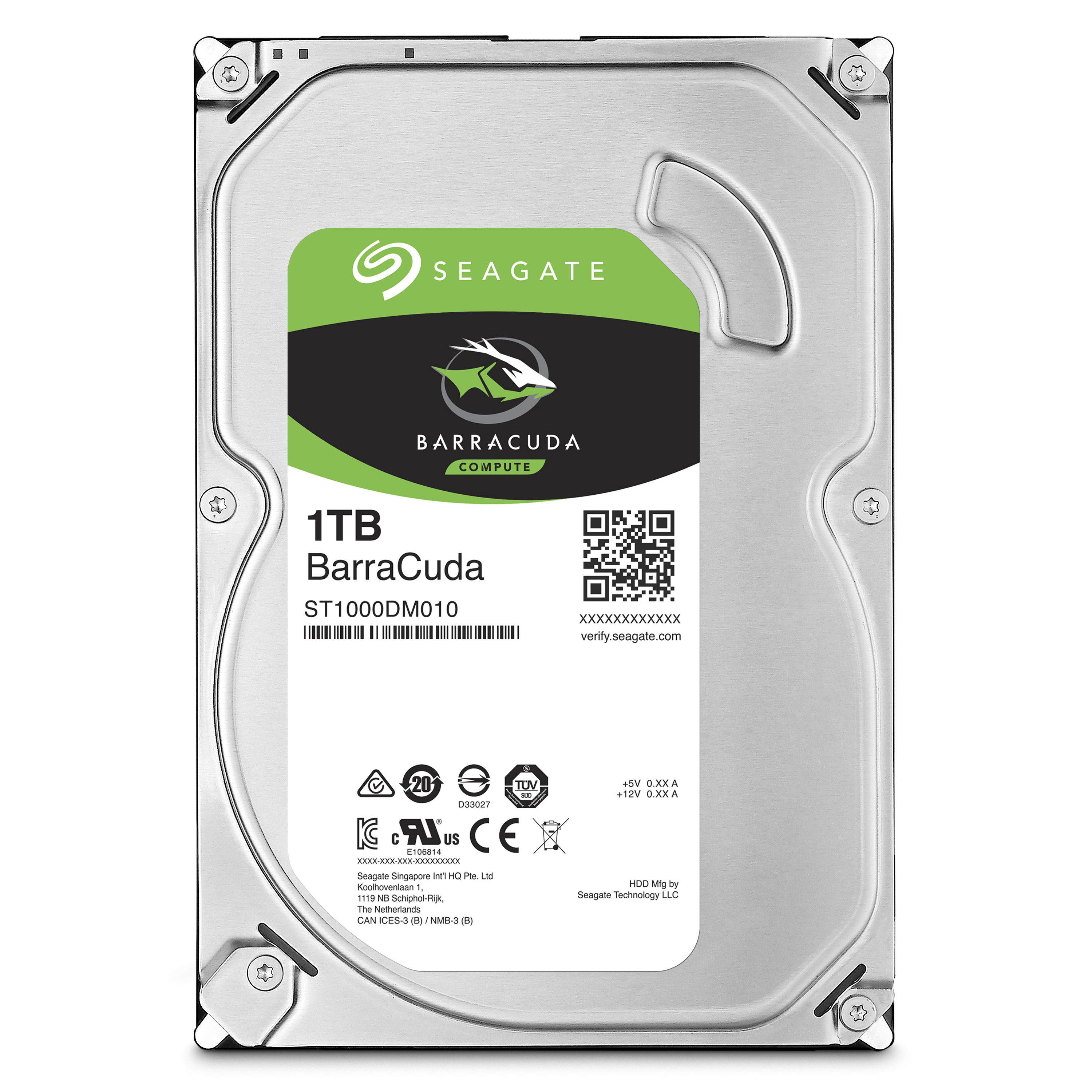 Seagate Barracuda ST1000DM010 1TB 7200RPM 64MB SATA III 3.5" Internal HDD