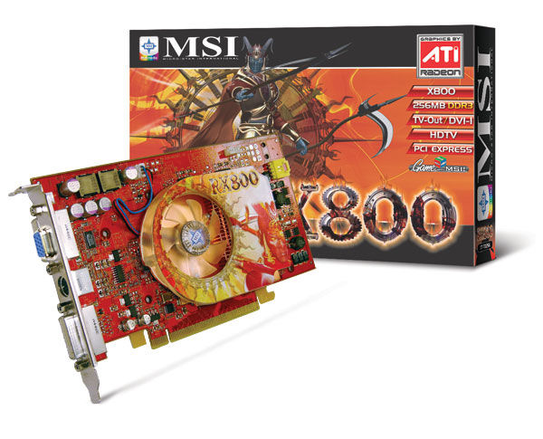 MSI RX800-TD256E graphics card