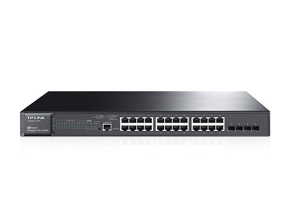 TP-Link T2600G-28MPS network switch Managed L2 Gigabit Ethernet (10/100/1000) Power over Ethernet (PoE) Black