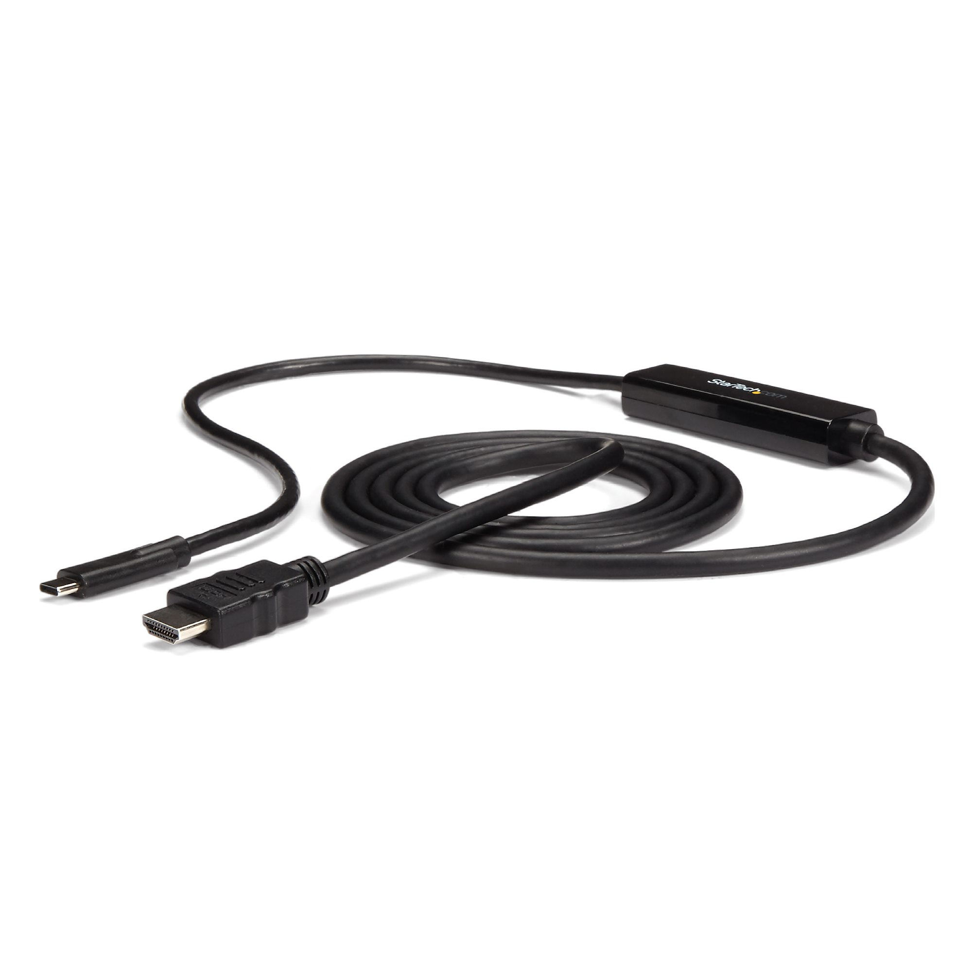 StarTech.com 6ft (2m) USB C to HDMI Cable - 4K 30Hz USB Type-C to HDMI Video Display Converter - USB-C DP Alt Mode to HDMI Monitor Adapter Cord - Thunderbolt Compatible