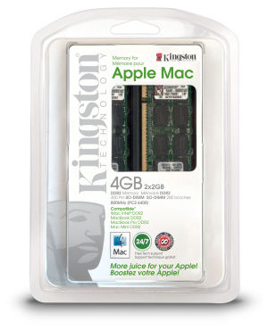Kingston Technology ValueRAM 4GB DDR2 800 MHz memory module 2 x 2 GB 200-pin SO-DIMM