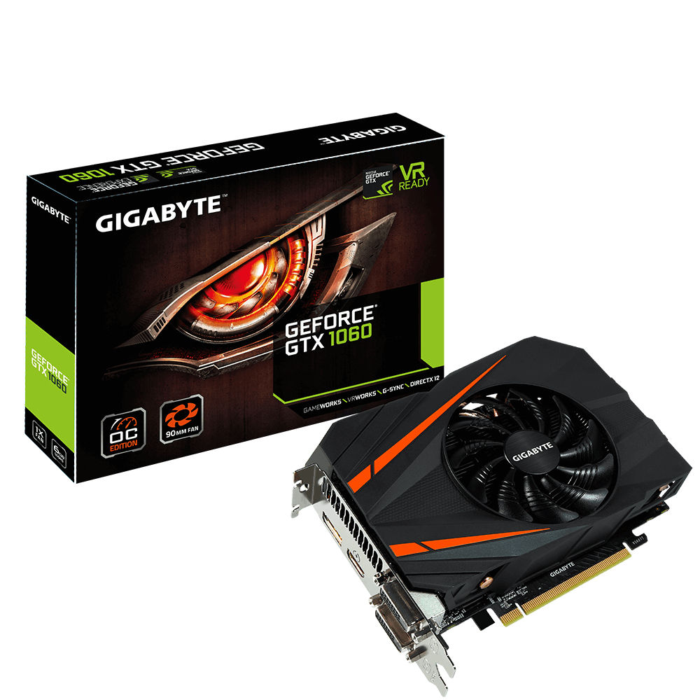 GIGABYTE GV-N1060IXOC-6GD graphics card NVIDIA GeForce GTX 1060 6 GB GDDR5