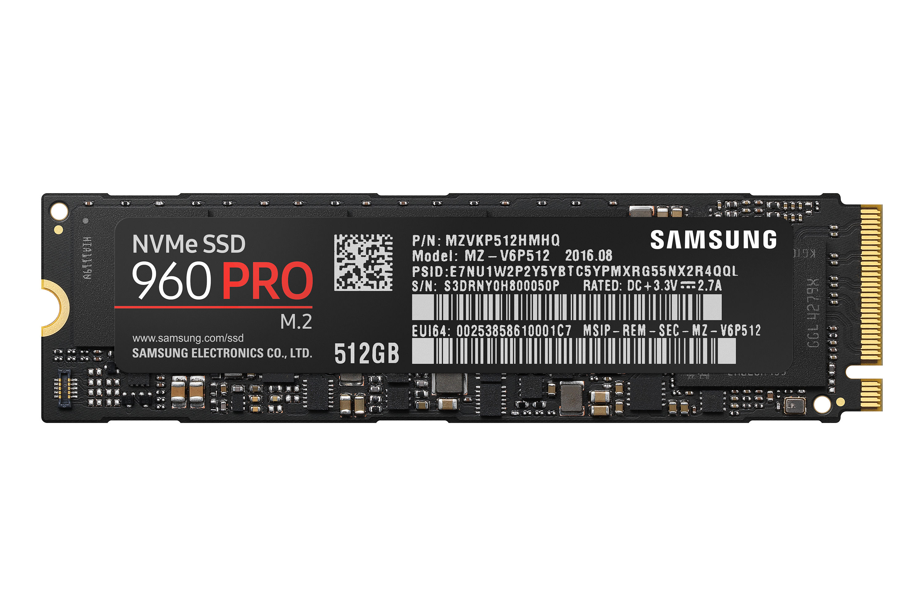 Samsung 960 PRO 512 GB M.2 PCI Express 3.0 NVMe V-NAND