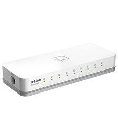 D-Link DES-1008C network switch Unmanaged Fast Ethernet (10/100) White