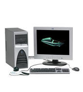 HP workstation xw4000 P4 2.4GHz 256MB/40GB Dn UATA Quadro4 200NVS 48x CD WindowsXP